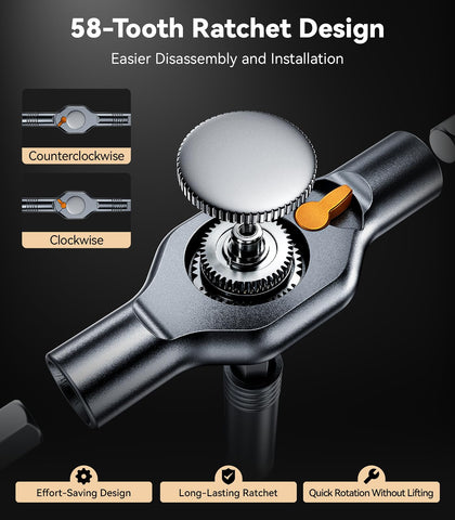 Wesdut 32in1 T Handle Magnetic Screwdriver Set ratcheting mechanism speeds projects