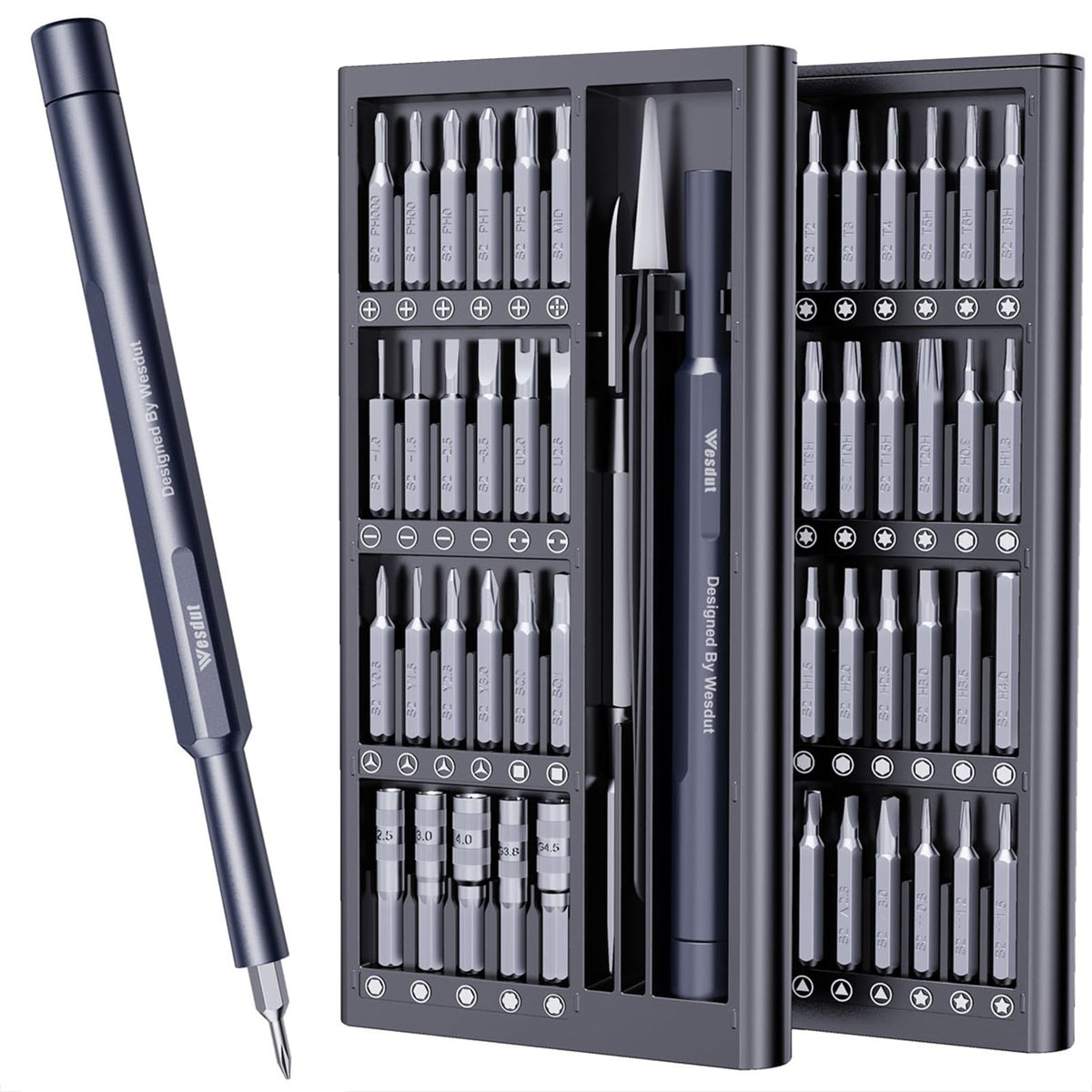 Wesdut 50-in-1 case-view showing portable, organized repair kit.