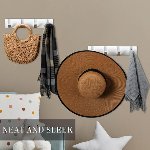 Wesiti retractable hooks: hide away when not in use for neat walls.