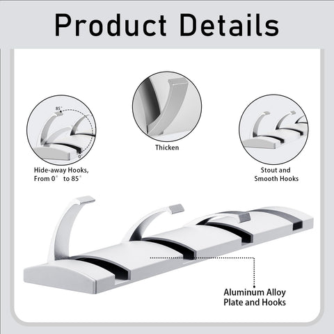 Wesiti 2-pack coat rack: sleek modern design fits living room decor.