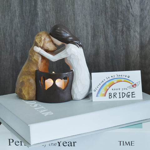 Weslinkeji remembrance gift for dog lovers with a calm glow.