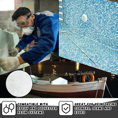 Wesnoy repair kit enables smooth finishing on curved surfaces.