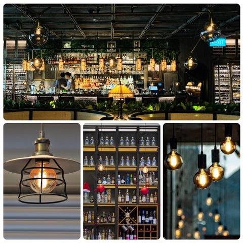 Wesome Lighting 4-pack display; easy replacement for multiple fixtures.