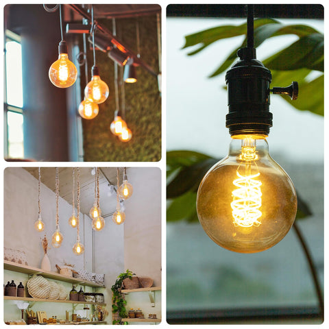 Wesome Lighting chandelier application; energy-saving bulb with long lifespan.
