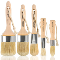 Wesquer chalk paint brush with natural bristles for smooth application.