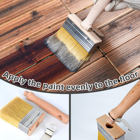 Wesquer brush wood construction with beechwood and ferrules