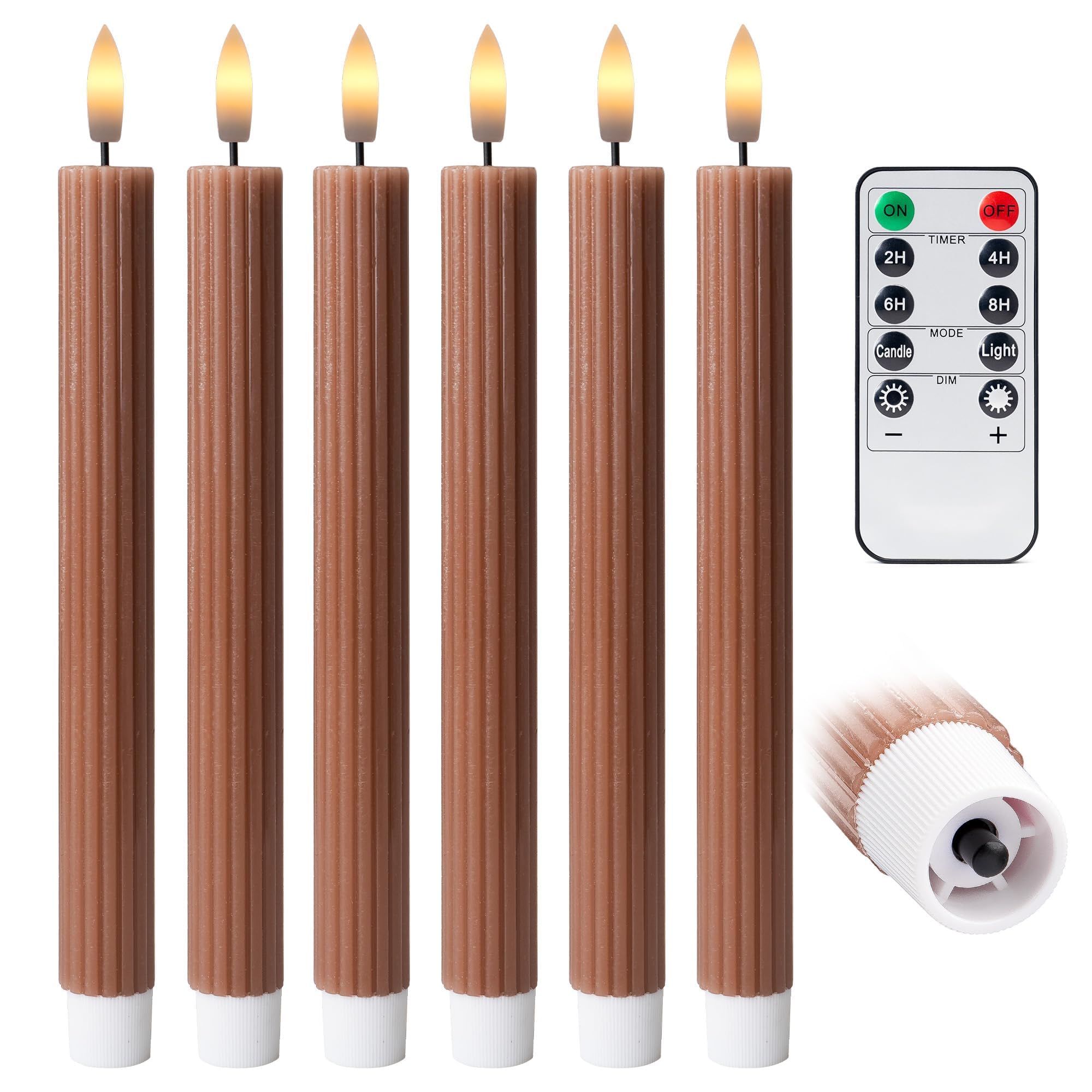 West Ivory candle with 24-hour memory timer for consistent settings