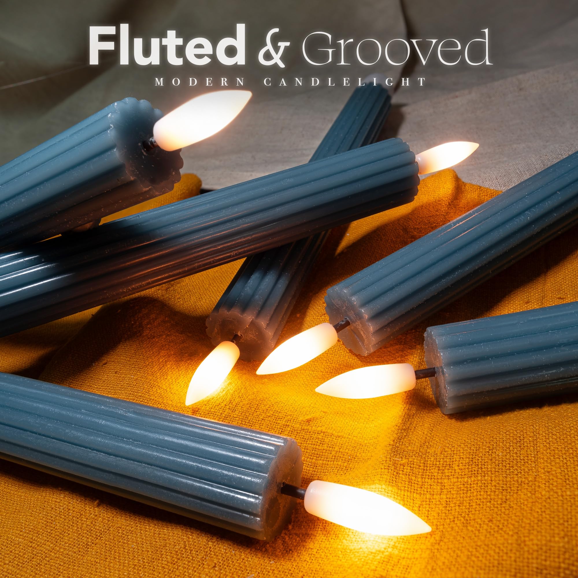 West Ivory LED flameless candle with 24h memory for daily ambience.