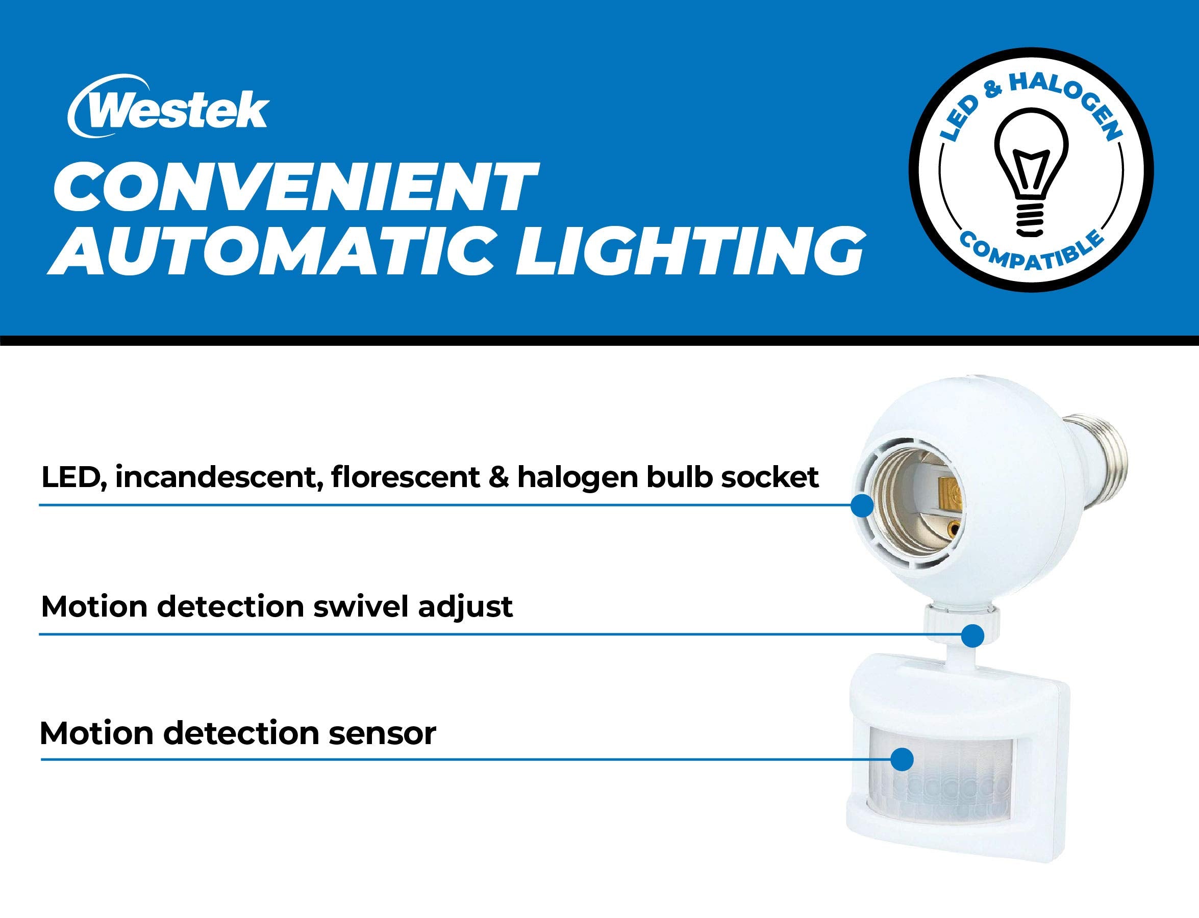Westek OMLC3BC-4 automatic on/off for convenient evenings.