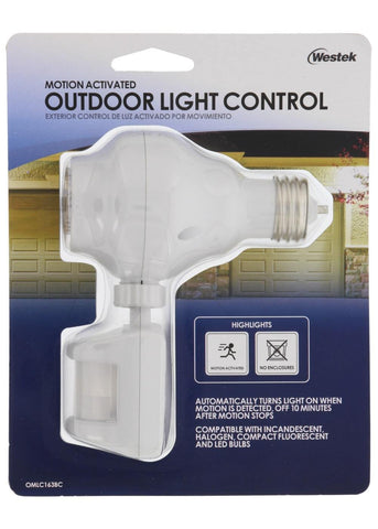 Westek OMLC3BC-4 white finish blends with decor.