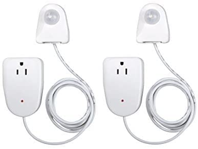 Westek motion sensor outlet front view for easy setup.