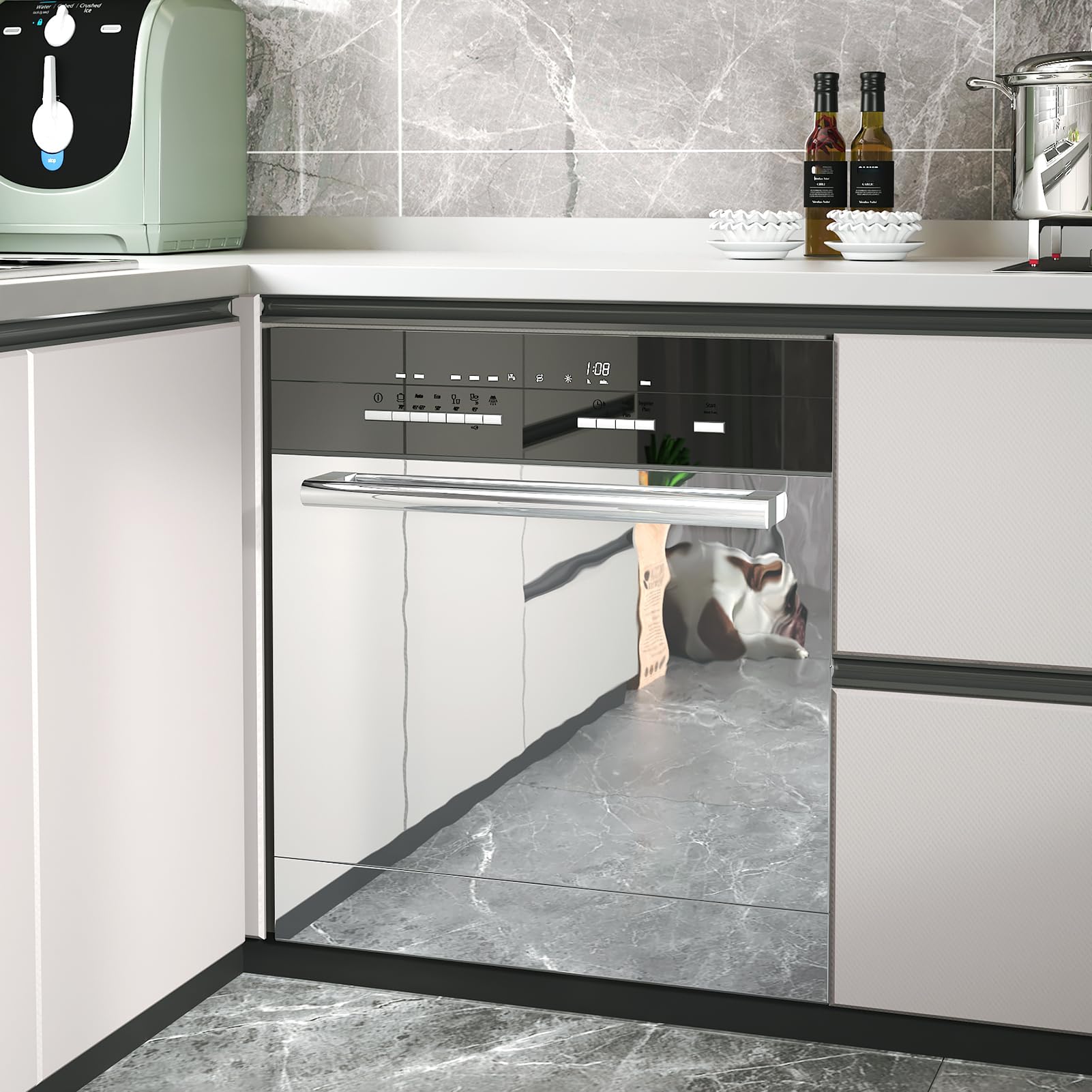 WESTICK bathroom dressing area mirror expands visual space.