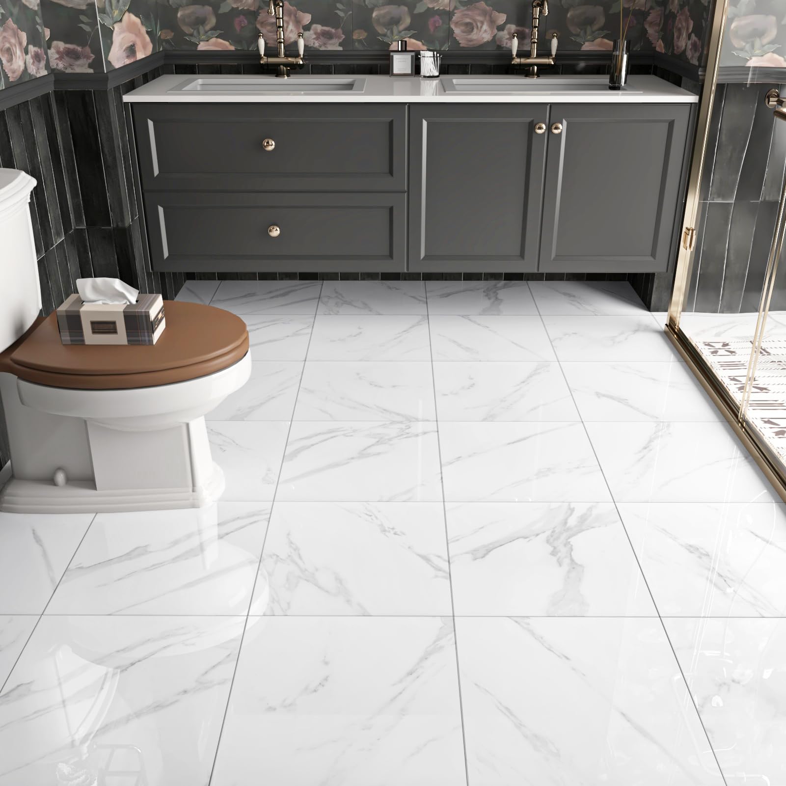 WESTICK scratch-resistant vinyl tile supports busy living spaces and easy cleaning