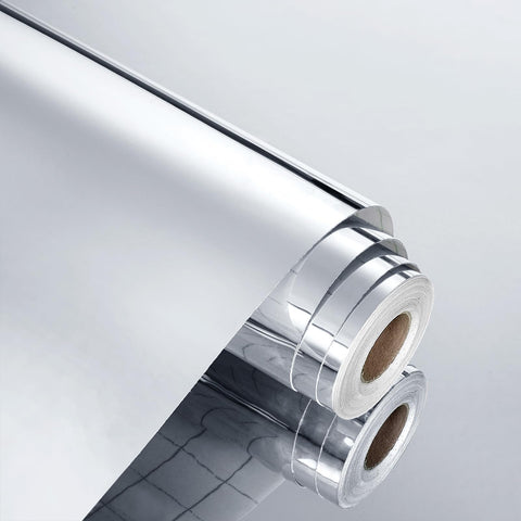 WESTICK mirror sticker on wall enhances light and perceived space.