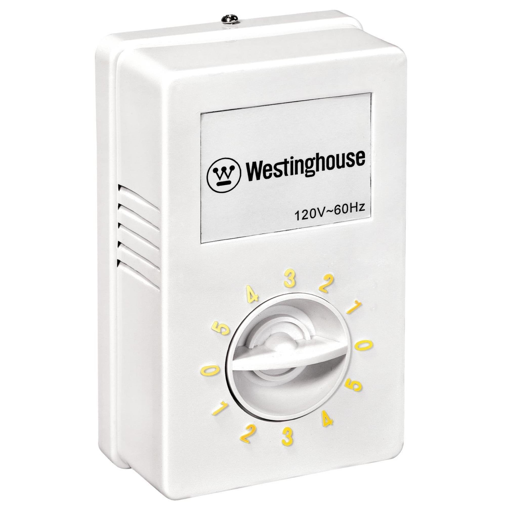 Westinghouse 7861400 brushed nickel ceiling fan blades for robust airflow.