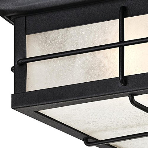 Westinghouse Orwell textured black finish on steel enhances outdoor durability and classic style.
