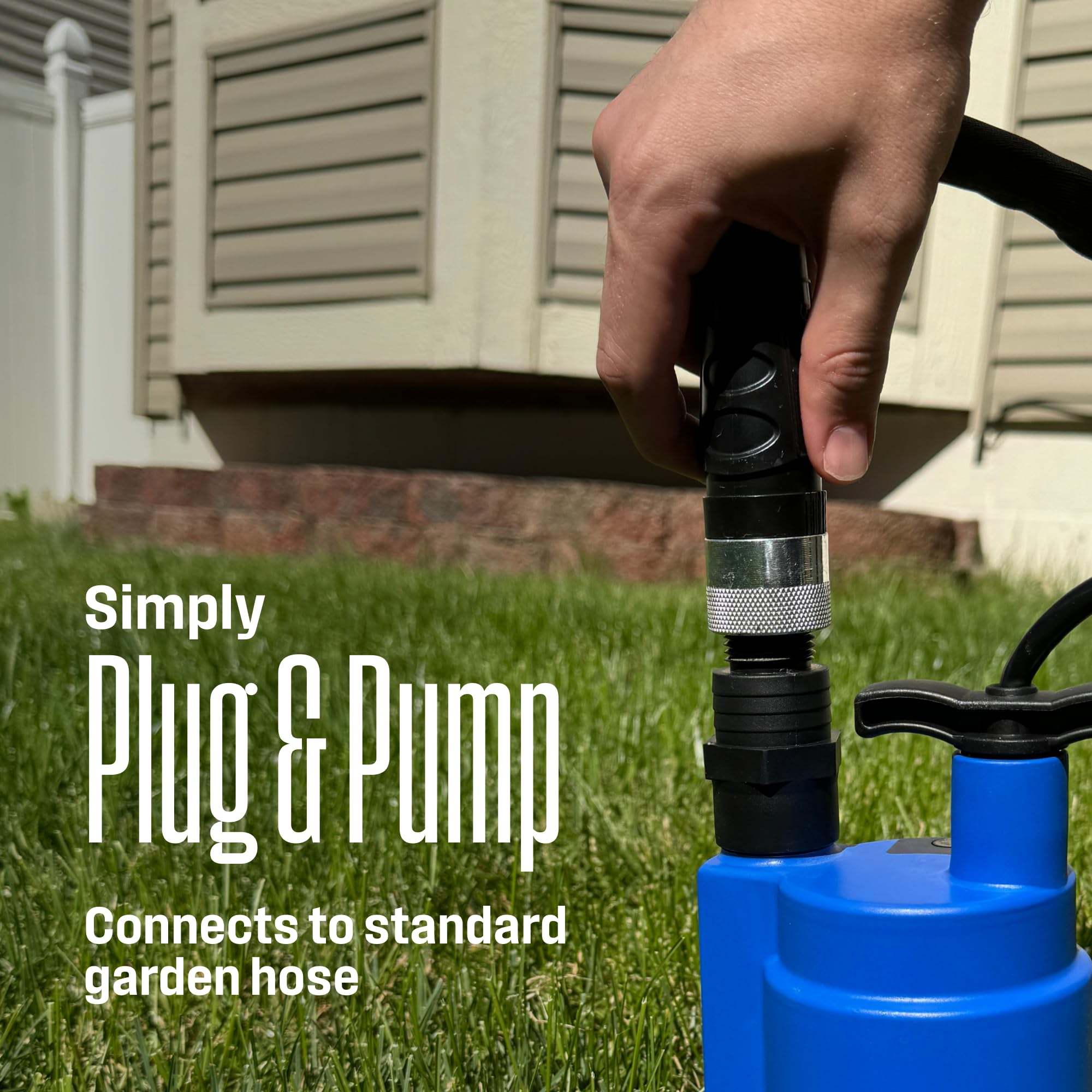 Westinghouse portable water pump designed for quick emergency water removal.