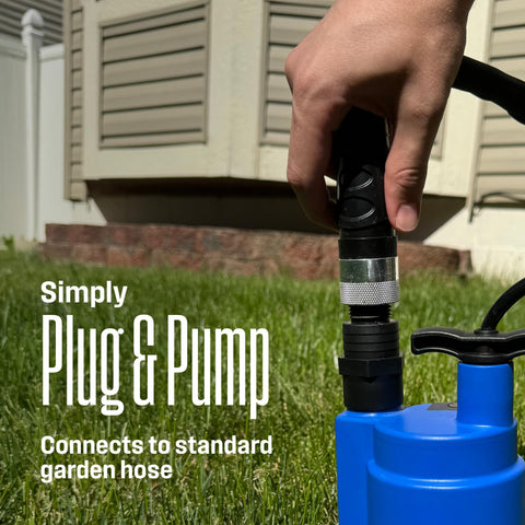 Westinghouse portable water pump designed for quick emergency water removal.