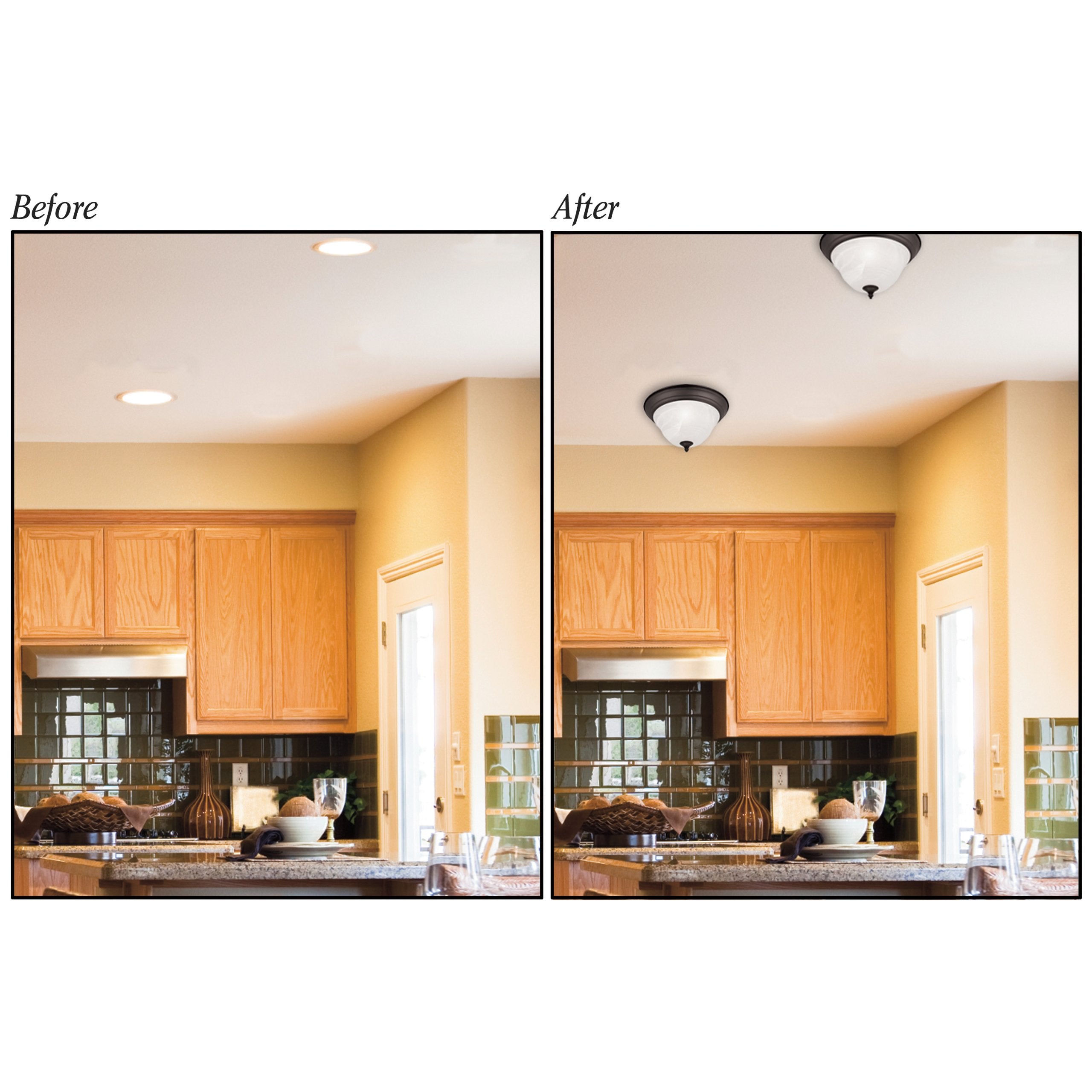Westinghouse recessed-light-converter decorative medallion adds a stylish focal point.