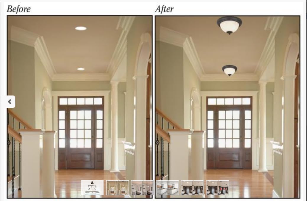 Westinghouse recessed-light-converter four-to-six-inch fit supports versatile upgrades.