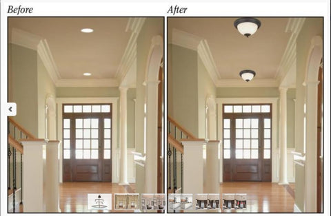 Westinghouse recessed-light-converter four-to-six-inch fit supports versatile upgrades.