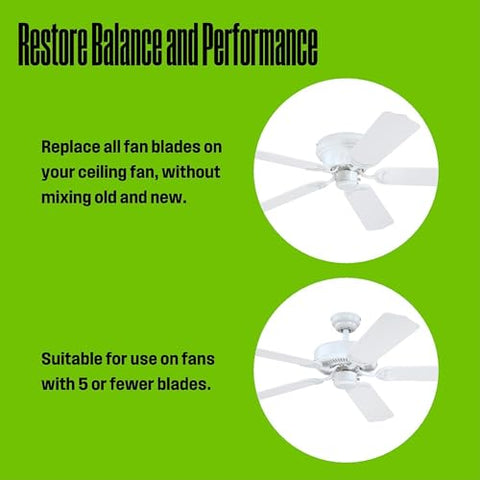 Weatherproof blades designed for outdoor use on Westinghouse fans.