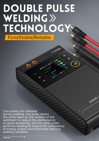WESTOBiG FNRSI spot welder with digital color screen displaying status and settings at a glance.