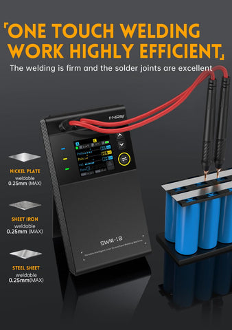 WESTOBiG FNRSI portable handheld welder ideal for 0.1–0.25 mm sheets and batteries.