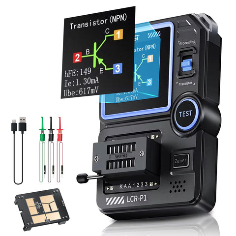 WESTOBiG FNRSI LCR-P1 front display shows clear test data for quick reads