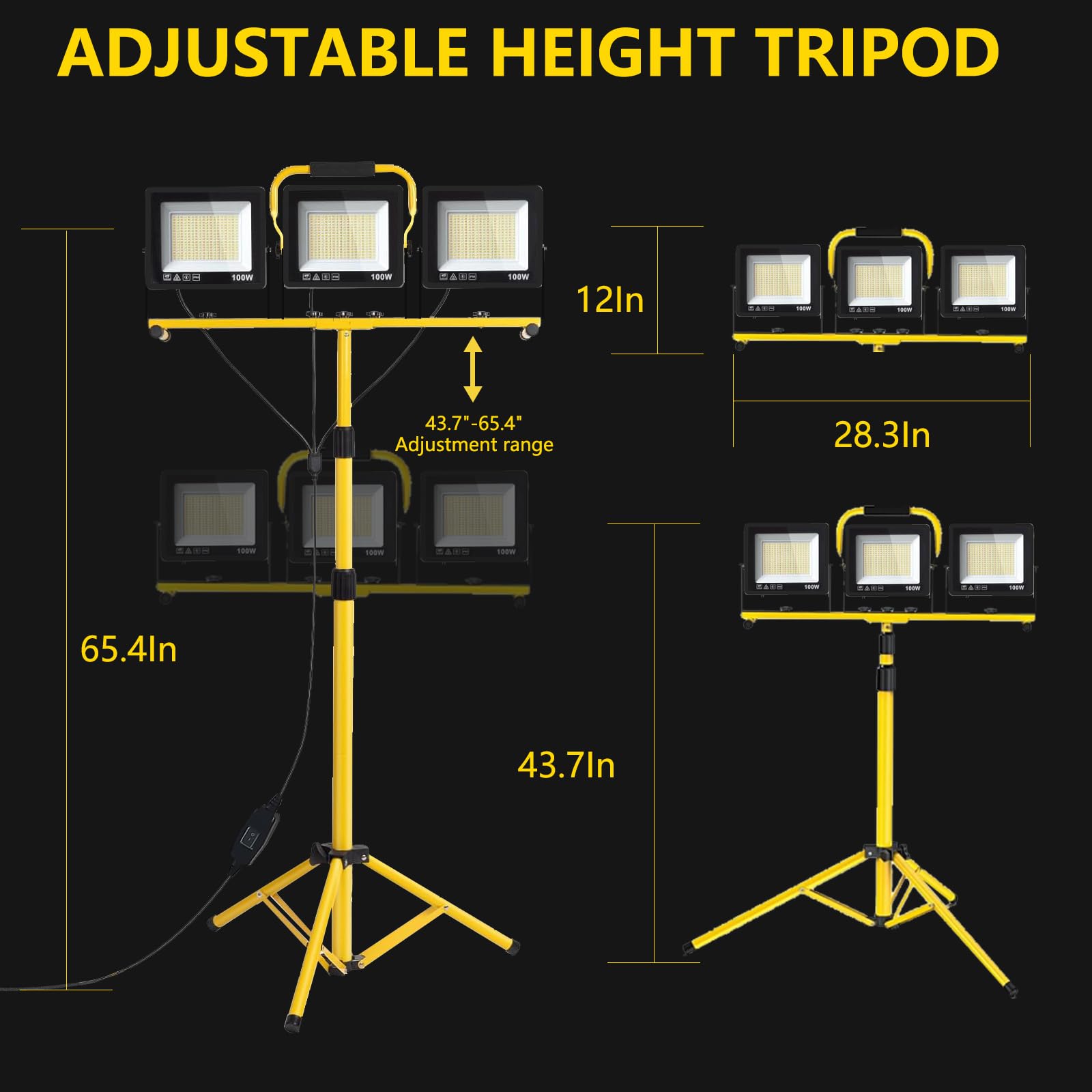 Wetartatty 120V corded power outlet for steady, reliable brightness