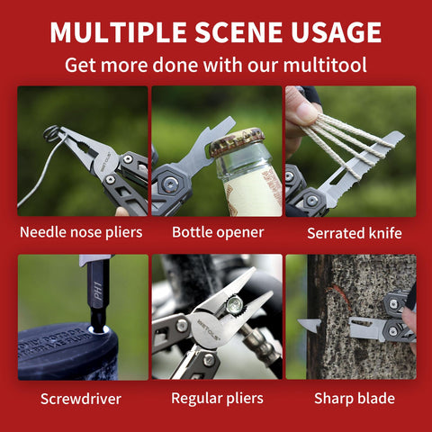 Wetols multitool blade angled for precise cutting on hikes.