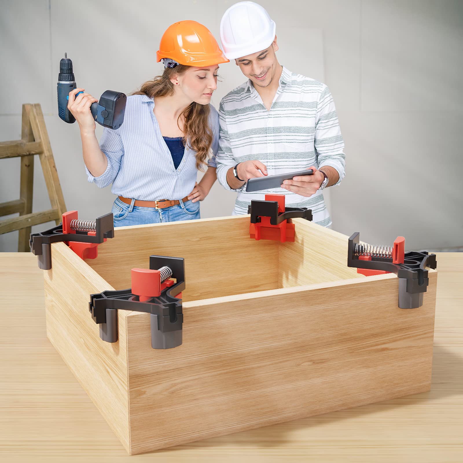 WETOLS wood framing clamp for photo framing and boxes.