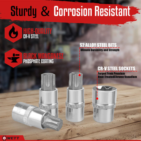 WETT torx plus bits TP8 to TP60 for versatile applications