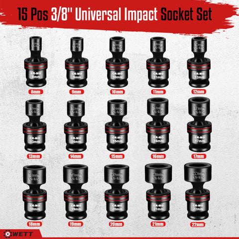 WETT universal joint swivel closeup showing flexible reach.