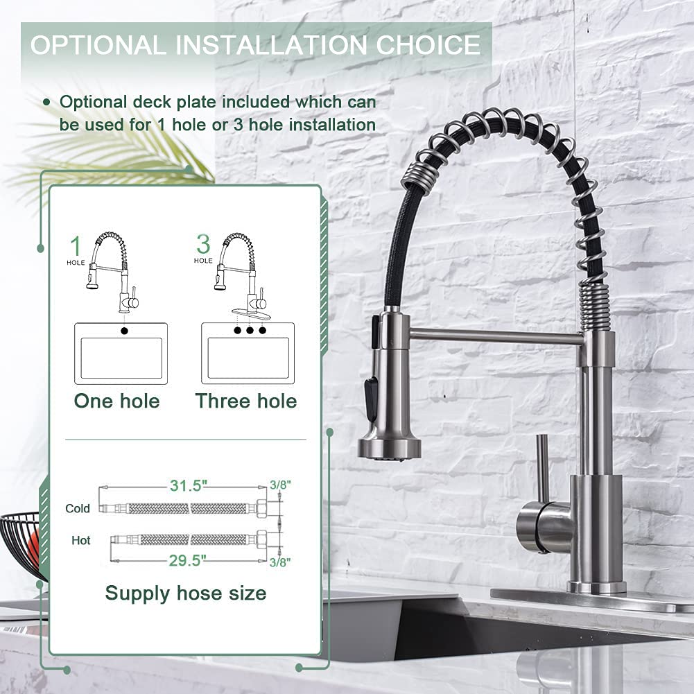WEWE 360-degree sprayer reaches all sink areas with precision