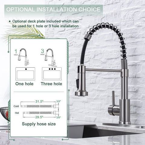 WEWE 360-degree sprayer reaches all sink areas with precision