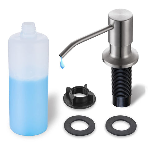 WEWE built-in soap dispenser for kitchen sink top fill design for mess-free refills