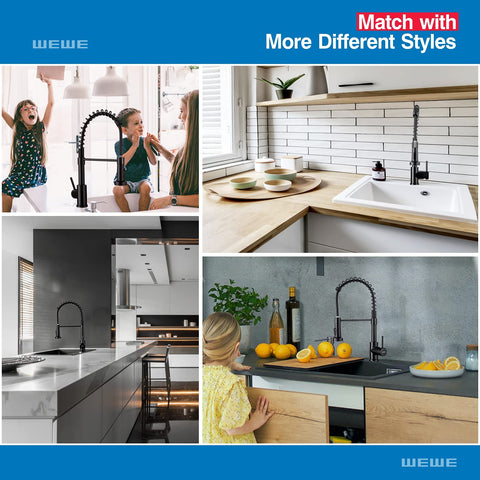 WEWE dual water function with aerated stream and powerful spray.
