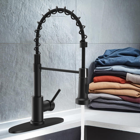 WEWE high-arc spout provides ample clearance for bulky cookware