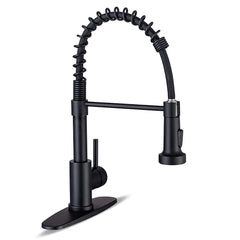 WEWE kitchen faucet with open-spout matte black finish for stylish everyday use