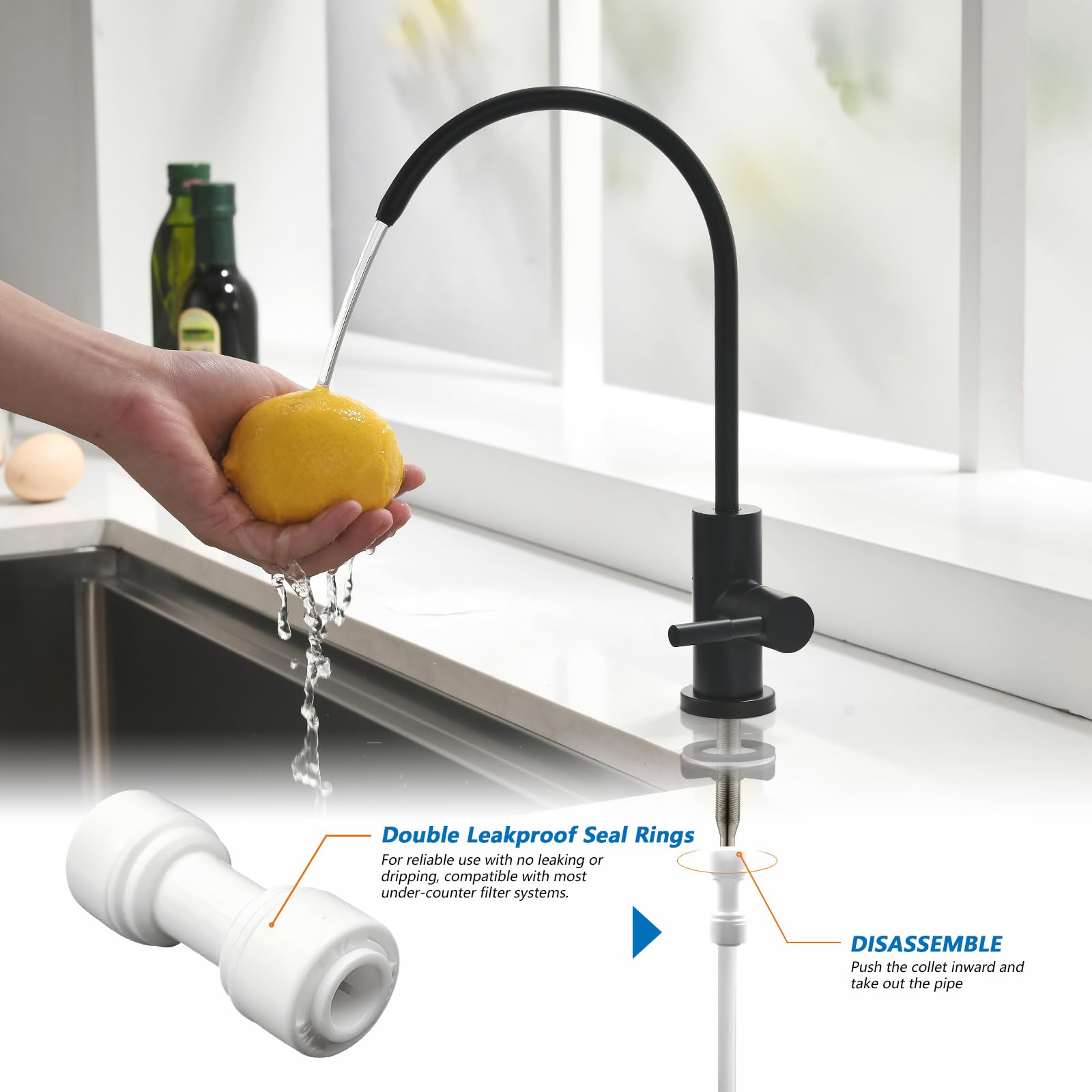 WEWE leak-proof seal rings close-up demonstrates reliable leakage protection during use.
