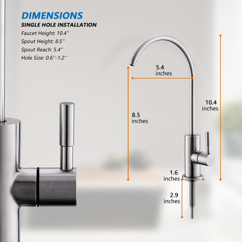 WEWE SUS304 stainless steel faucet body for long-lasting use