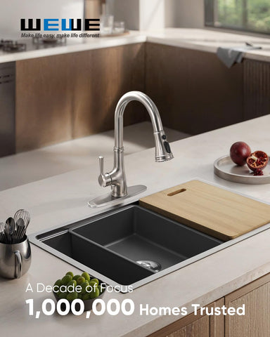 WEWE vintage faucet offers lead-free NSF-compliant water safety.