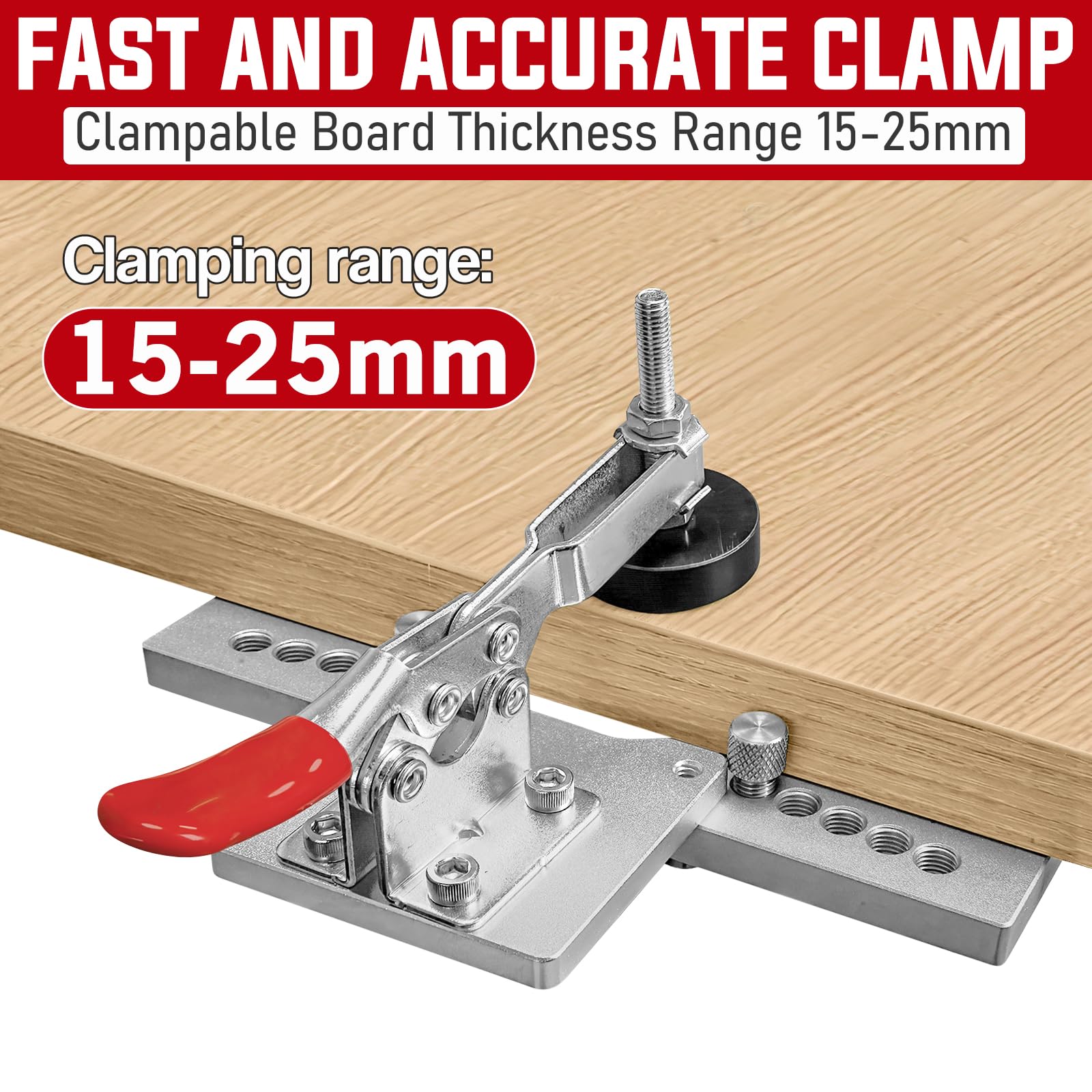 WEWEAL All Metal Precision Jig delivers durable holes in cabinet doors