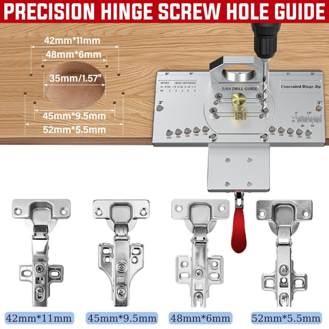 WEWEAL Cabinet hinge jig ideal for kitchens, wardrobes, and fine furniture installation