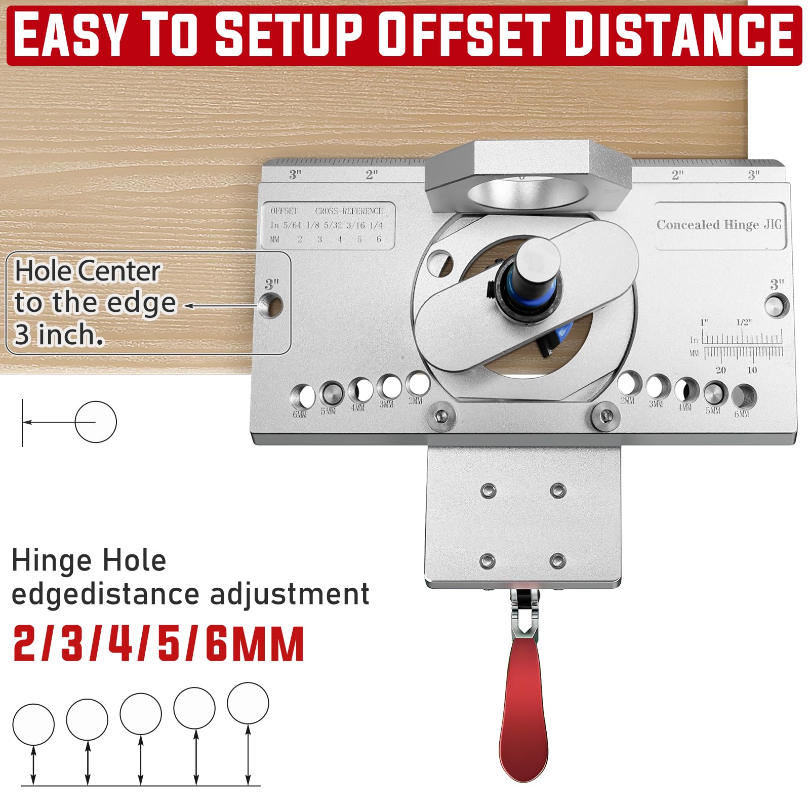 WEWEAL Quick Set Thumbscrew Fence enables foolproof jig setup