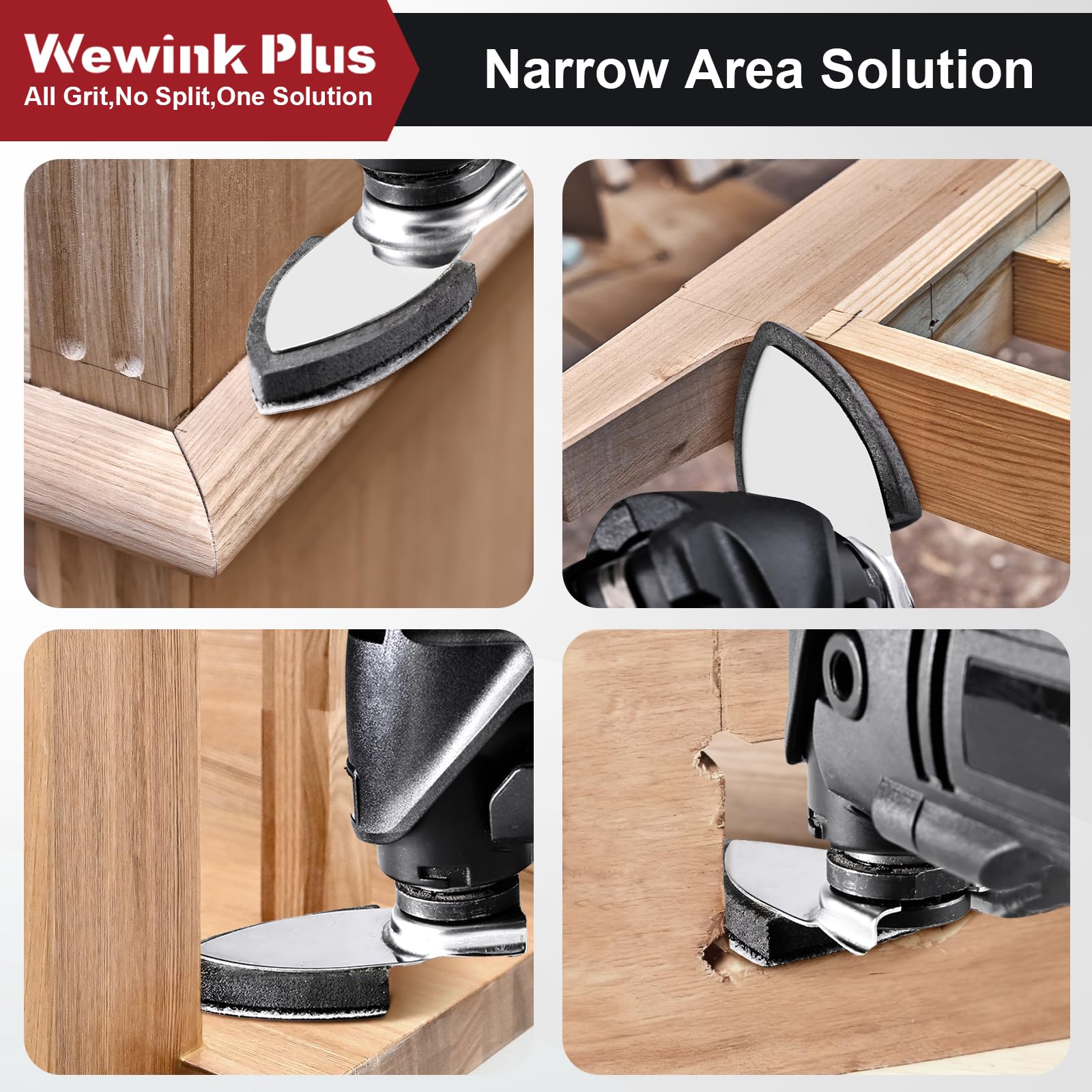 WEWINK PLUS carbon steel backing prevents pad melting.