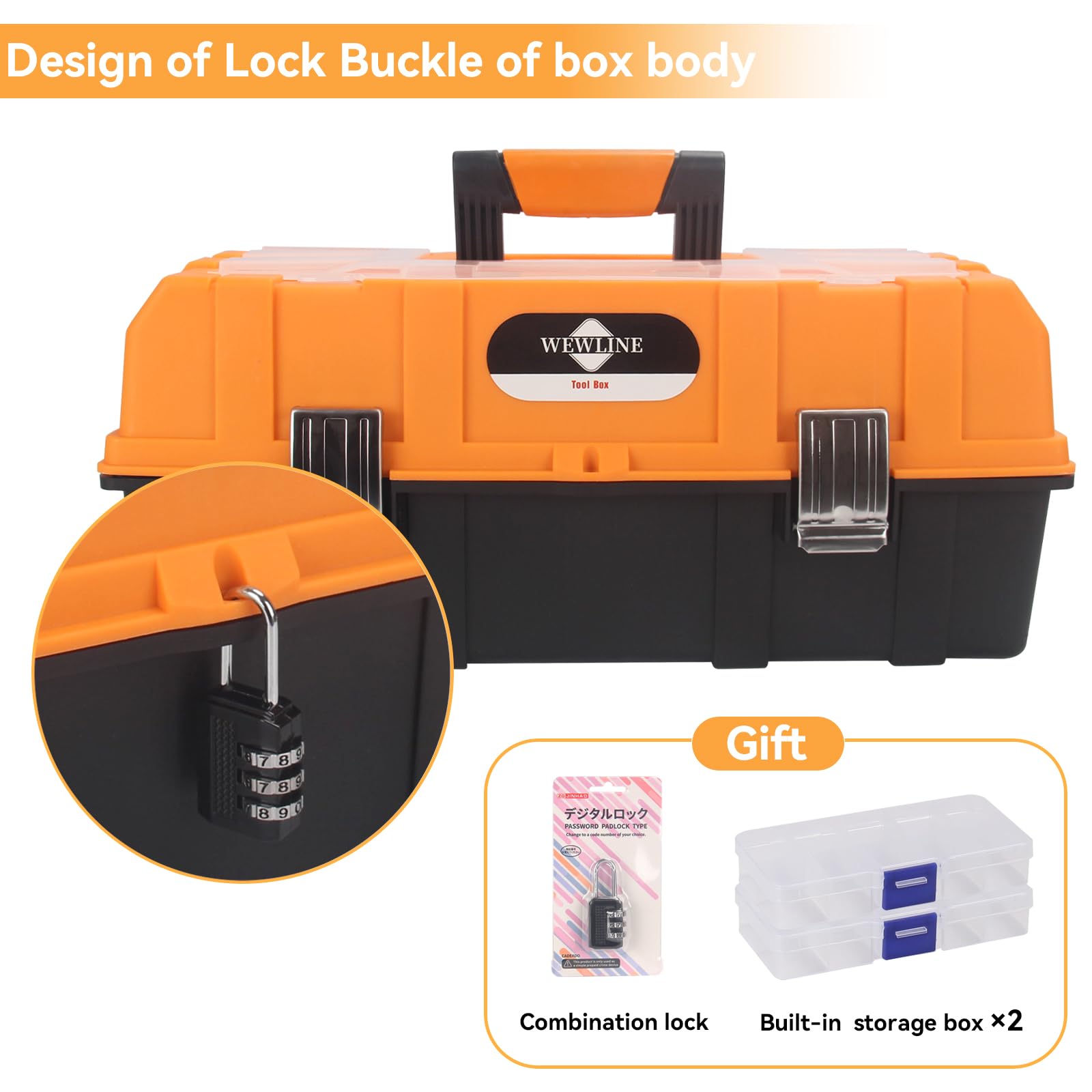WEWLINE stainless steel lock detail emphasizes secure storage
