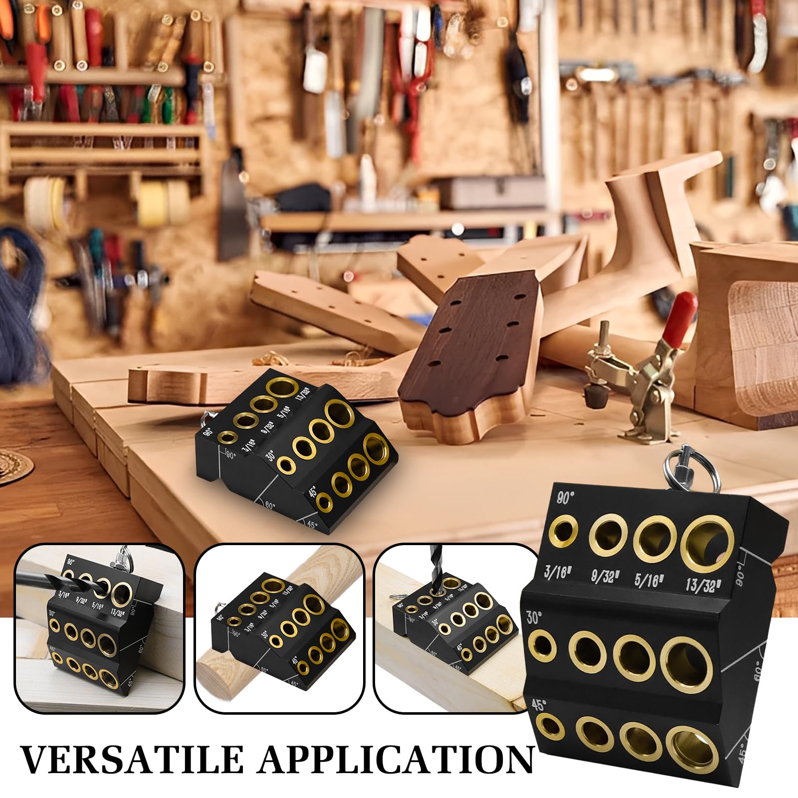Wewod Drill Guide Jig ideal for deck rails and cable railing installations.