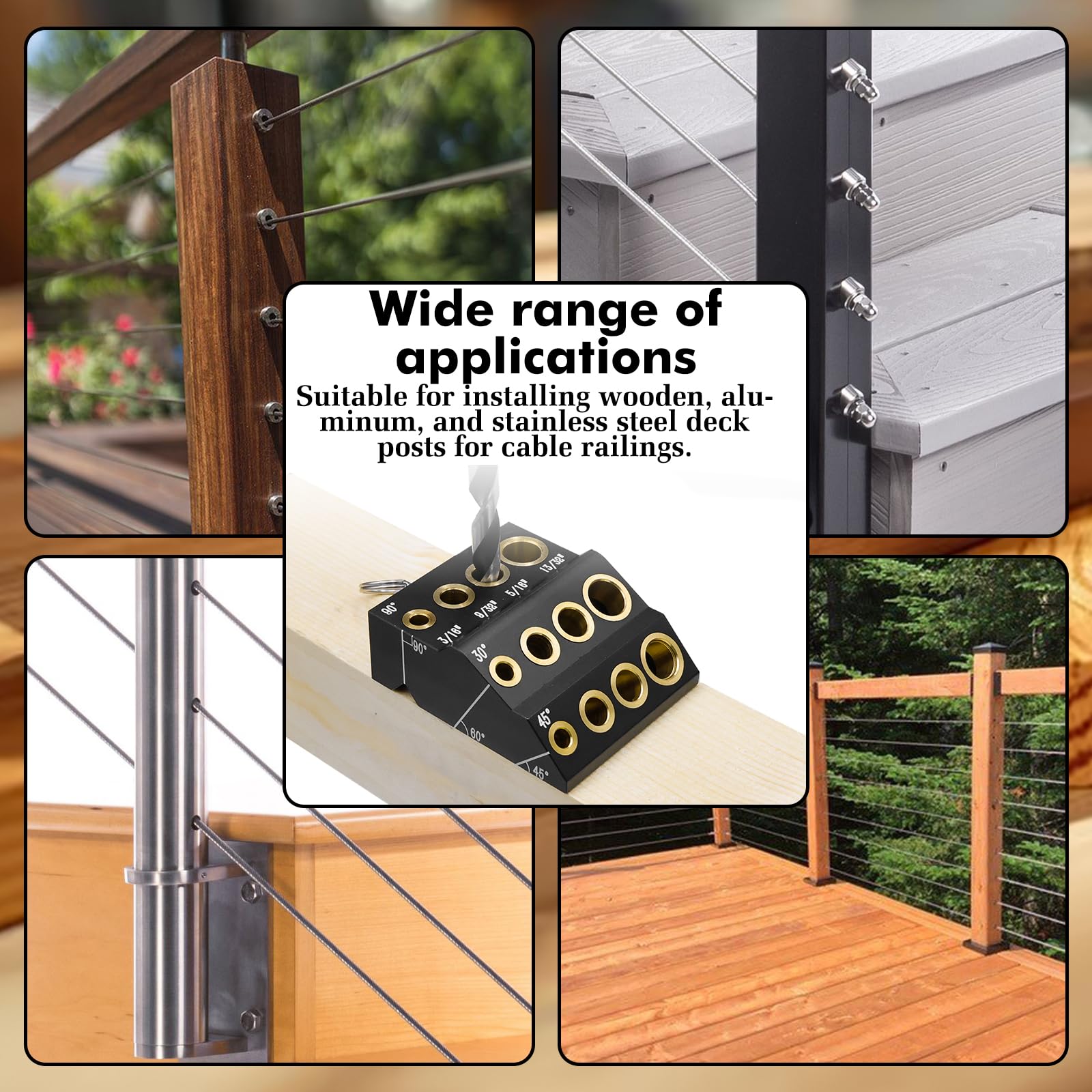 Wewod Drill Guide Jig easy-to-use tool suitable for pros and DIY alike.